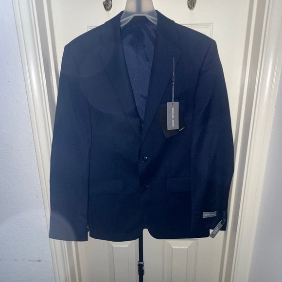 Michael Kors Other - Michael Kors Men's Navy Wool-Blend Kaplan Classic-Fit Suit Blazer Size 36R